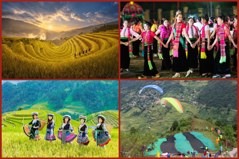 Mu Cang Chai terraced field festival